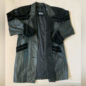 Vintage Leather/Suede Trench Coat